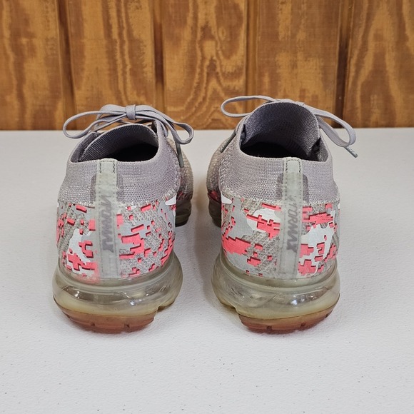 Nike Air VaporMax Flyknit Womens Sz 9 Camo Digi Atmosphere Grey AH8448-001 - Picture 7 of 10